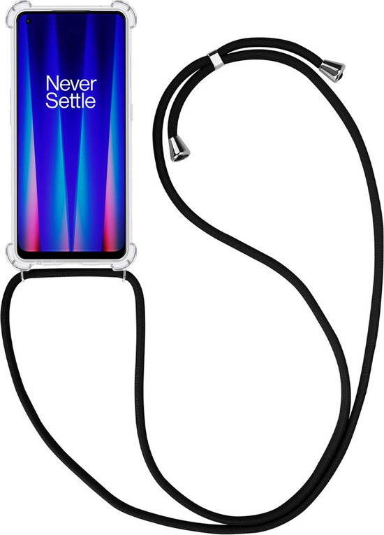 Coque OnePlus Nord CE 2 5G Housse en Siliconen Antichoc avec Cordon Transparent avec Cordon de Téléphone - Coque OnePlus Nord CE 2 5G Antichoc avec Cordon