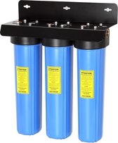 Waterfilter met 3 x 20 inch PP/GAC/CTO filter