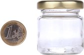Pot à confiture / verre de conservation 50 ml avec couvercle - 10 pièces