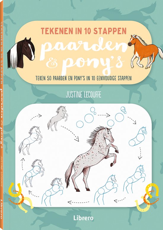 Paarden & pony's - Tekenen in 10 stappen
