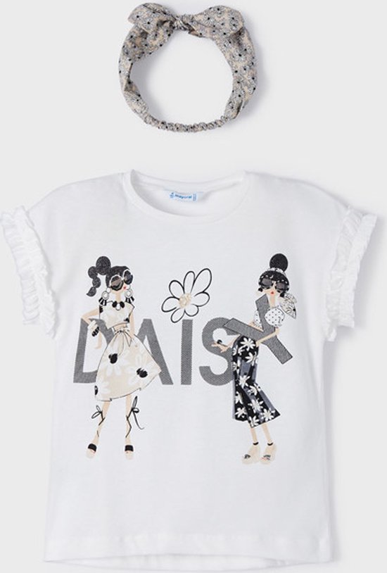 Meisjes t-shirt - Natural