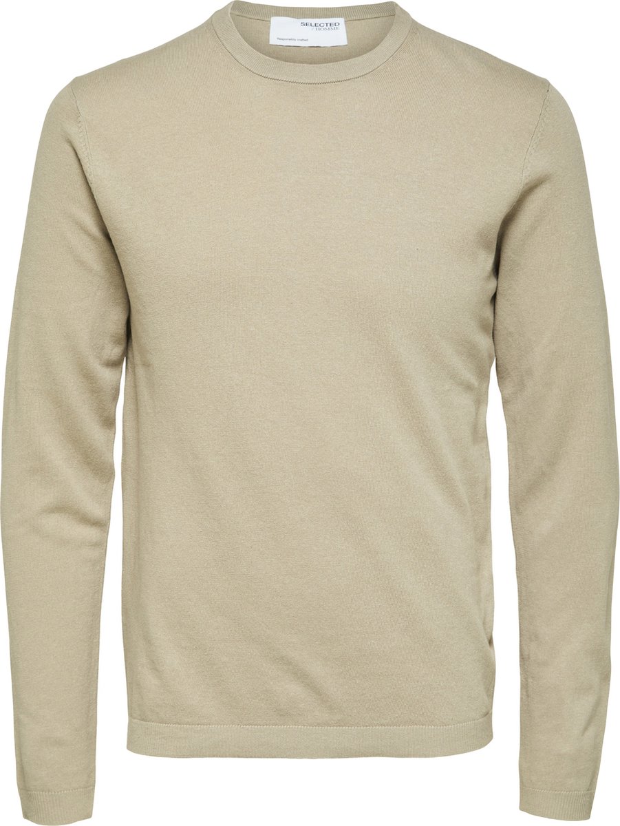SELECTED HOMME SLHLAKE LINEN BLEND LS KNIT W NOOS Heren Trui - Maat XL