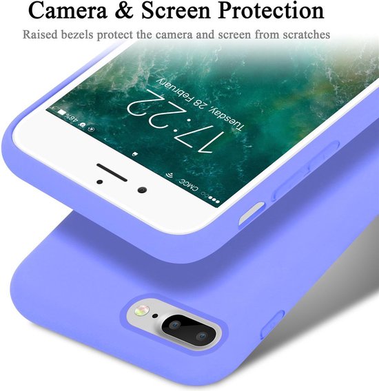Coque Cadorabo pour Apple iPhone 7 PLUS / 7S PLUS / 8 PLUS en LIQUID LIGHT PURPLE - Coque de protection en silicone TPU souple