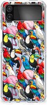 Leuk TPU Backcase Geschikt voor Samsung Galaxy Z Flip 4 Telefoon Hoesje Birds