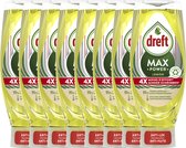 Dreft MaxPower - Citron - Lessive Liquide - Pack économique 8 x 640 ml