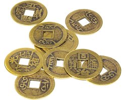 Chinese Feng Shui - Geluksmunten set van 10