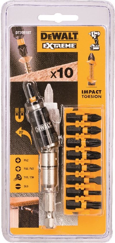 Jeu De 25 Embouts De Vissage Impact Pz2 25 Mm DeWalt DT70556T-QZ - Pour Visseuse/dévisseuse