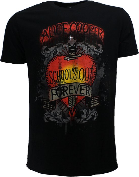 Alice Cooper School's Out Band T-Shirt Zwart - Officiële Merchandise