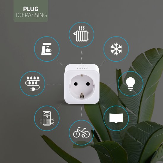 SEC24 HAS880 Slimme Stekker WiFi Plug Met Digitale Tijdschakelaar 16A Buiten Energie Besparing
