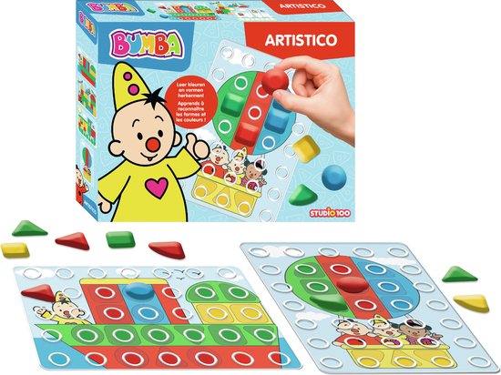 Bumba educatief spel - Artistico - Leer kleuren en vormen herkennen Bumba educatief spel - Artistico - Leer kleuren en vormen herkennen