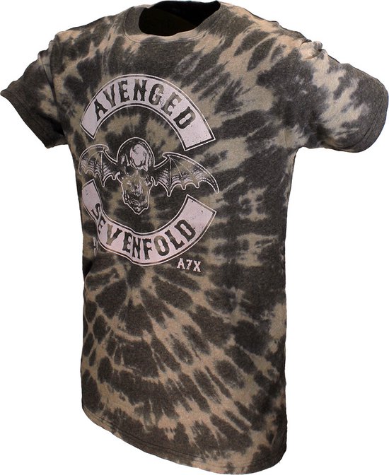 Avenged Sevenfold a7x Deathbat Crest Dip Dye T-shirt - Merchandise officielle