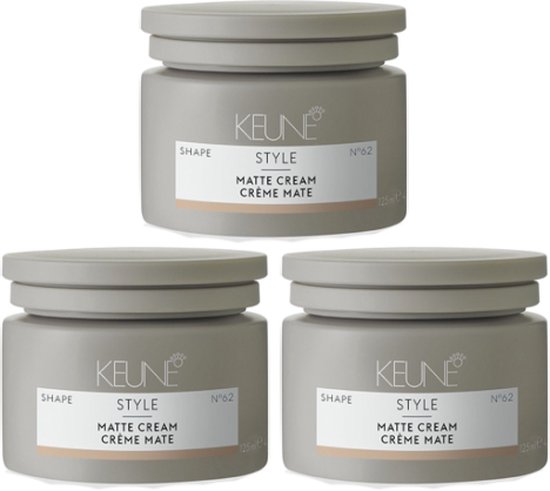 Keune Style - Matte Cream - Styling crème - 3 x 125 ml