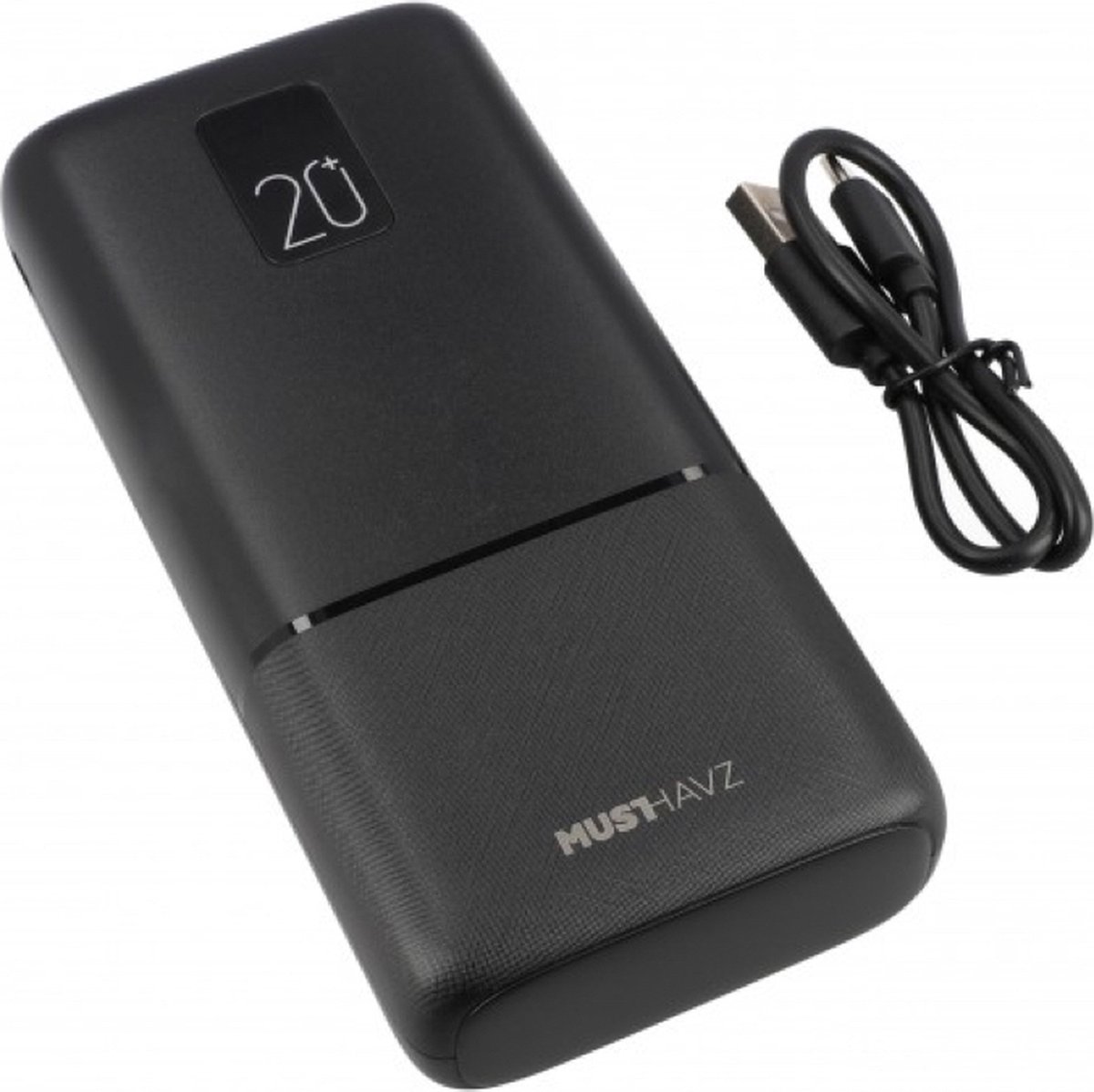 Musthavz 10W Power Delivery Powerbank 20.000 mAh - Zwart
