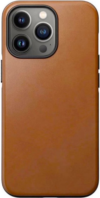Nomad Modern Leather Case - geschikt voor iPhone 14 Pro - gemaakt van echt  leder -... | bol.com