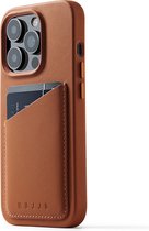 Mujjo - Portefeuille tout cuir iPhone 14 Pro | Marron