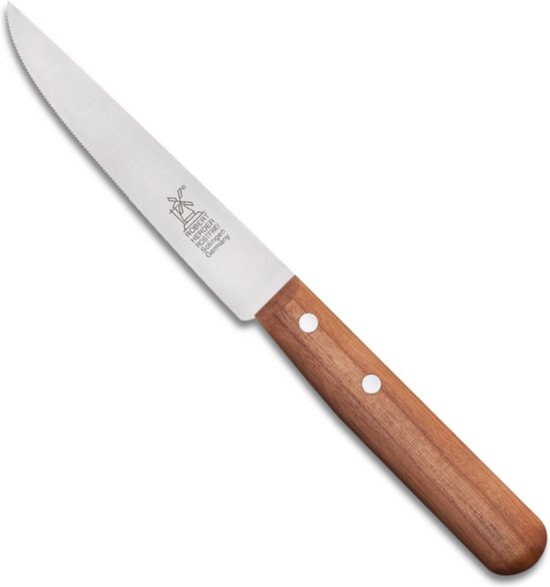 Foto: Robert herder steakmes buckels rvs fijne kartel lemmet 11 cm heft kersenhout