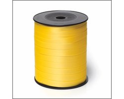 Premium Krullint - Cadeaulint - Geel - Verpakkingslint - rol van 10mm x 250 meter