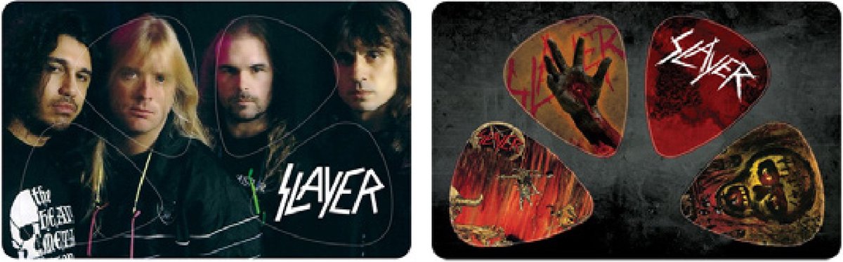 Slayer Pikcard met 4 plectrums