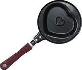 Hart Vormige Mini Koekenpan - 12 cm - Hartje - Pan - Pannetje - Koken - Bakken - Valentine - Valentijnsdag - valentijn cadeautje