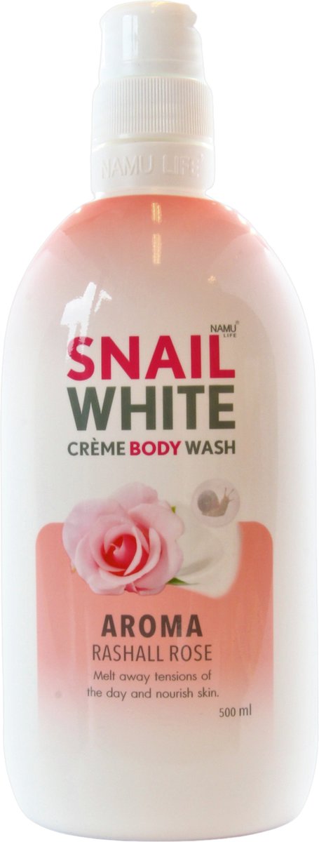 Snail White Crème Body Wash, Rose aroma, 500 ml