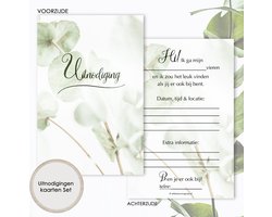 CI029 - 8 uitnodigingen inclusief enveloppen - Uitnodiging verjaardag - Feestje - Uitnodigingskaarten - Communiekaarten - Uitnodigingen kinderfeestje -Kinderuitnodigingen - invulkaarten - Lentefeest