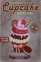 Wandbord Bakkerij - Premium Cup Cake Bakery Shop