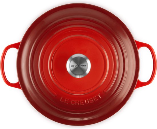 Le Creuset Signature Braad-/stoofpan - Ø 28 cm - kersen Rood