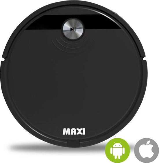 Maxi Smart Robotstofzuiger - Robotstofzuiger met optie tot Dweilfunctie – Borstelfunctie - Inclusief APP