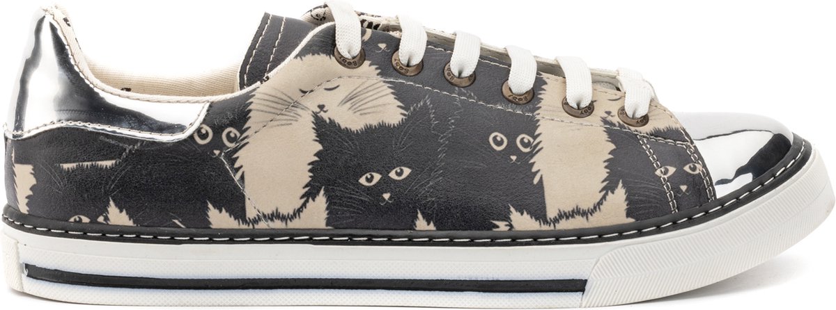 GOBY - Ocelot - Sneakers - Sneaker - Damessneaker - Damessneakers - Hoge kwaliteit - Handmade - Kattenprint - Maat 42