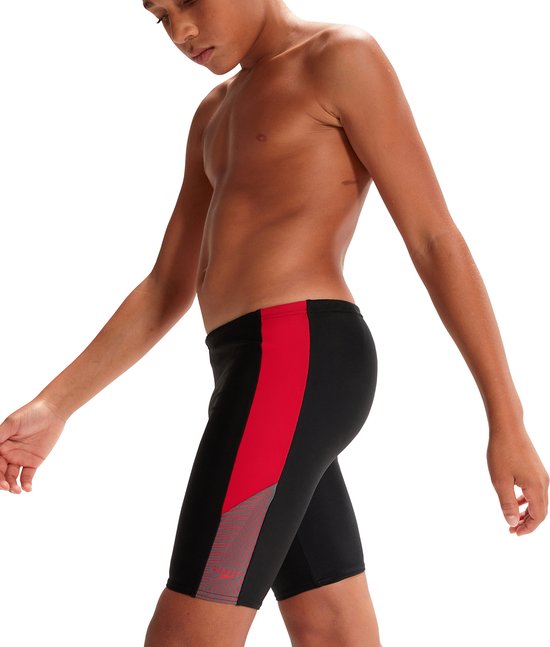 Speedo Dive Jammer Jongens Zwart / Rood maat 164