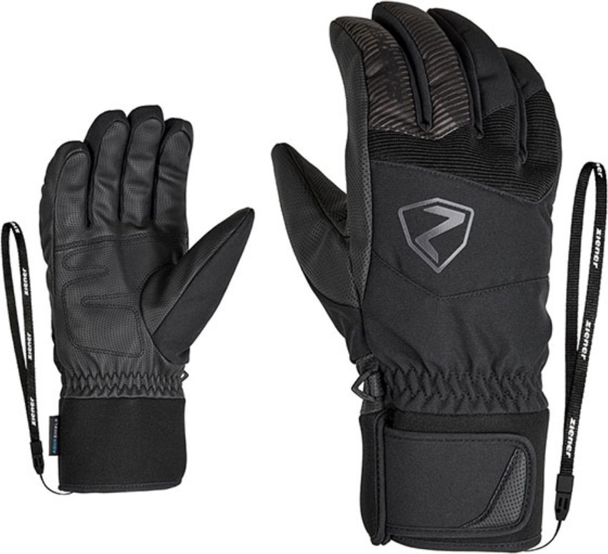Ziener Ginx Ski Glove - Wintersporthandschoenen Voor Heren - Zwart - 8.5