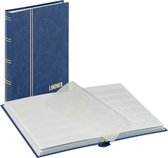 Lindner 1159 Postzegelalbum - Blauw - KLEIN formaat - 32 blz. witte bladen - Postzegels - insteekalbum - insteek - compact – stockboek