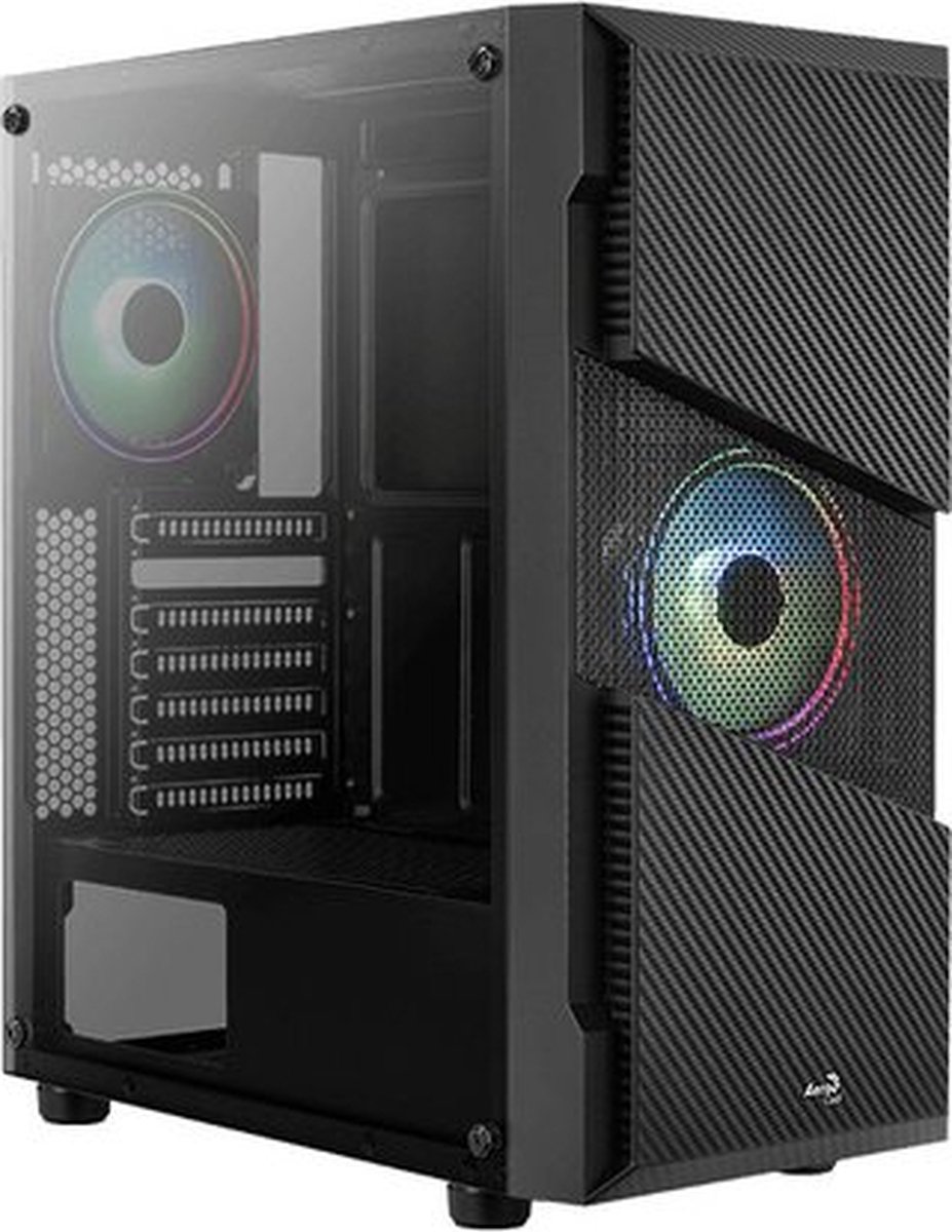 Geh Midi Menace RGB/TG Black MicroATX/ATX/MiniITX