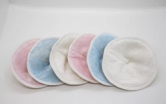 LaNicole® 100%Biologique-bambou-serviettes réutilisables- waterproof- Set de 8-serviettes d'allaitement lavables-absorbantes-sac d'inclusions