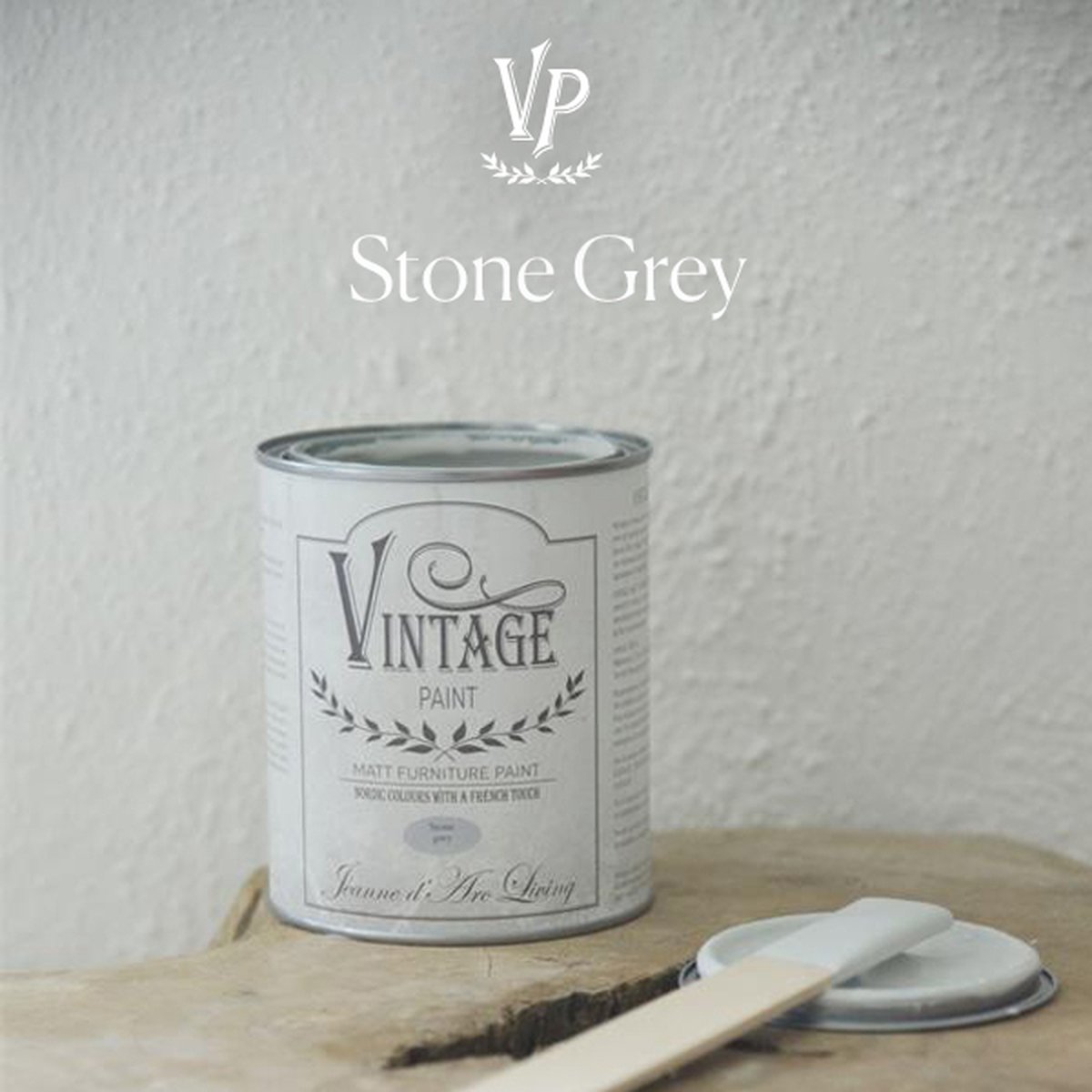 Krijtverf - Vintage Paint - Jeanne d'Arc Living - 'Stone Grey' - 700 ml