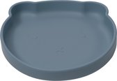 JU&MP Assiette Ventouse Ours - Bébé - Vaisselle Vaisselle pour enfants - Assiette Enfant - Incassable - Bleu Foncé