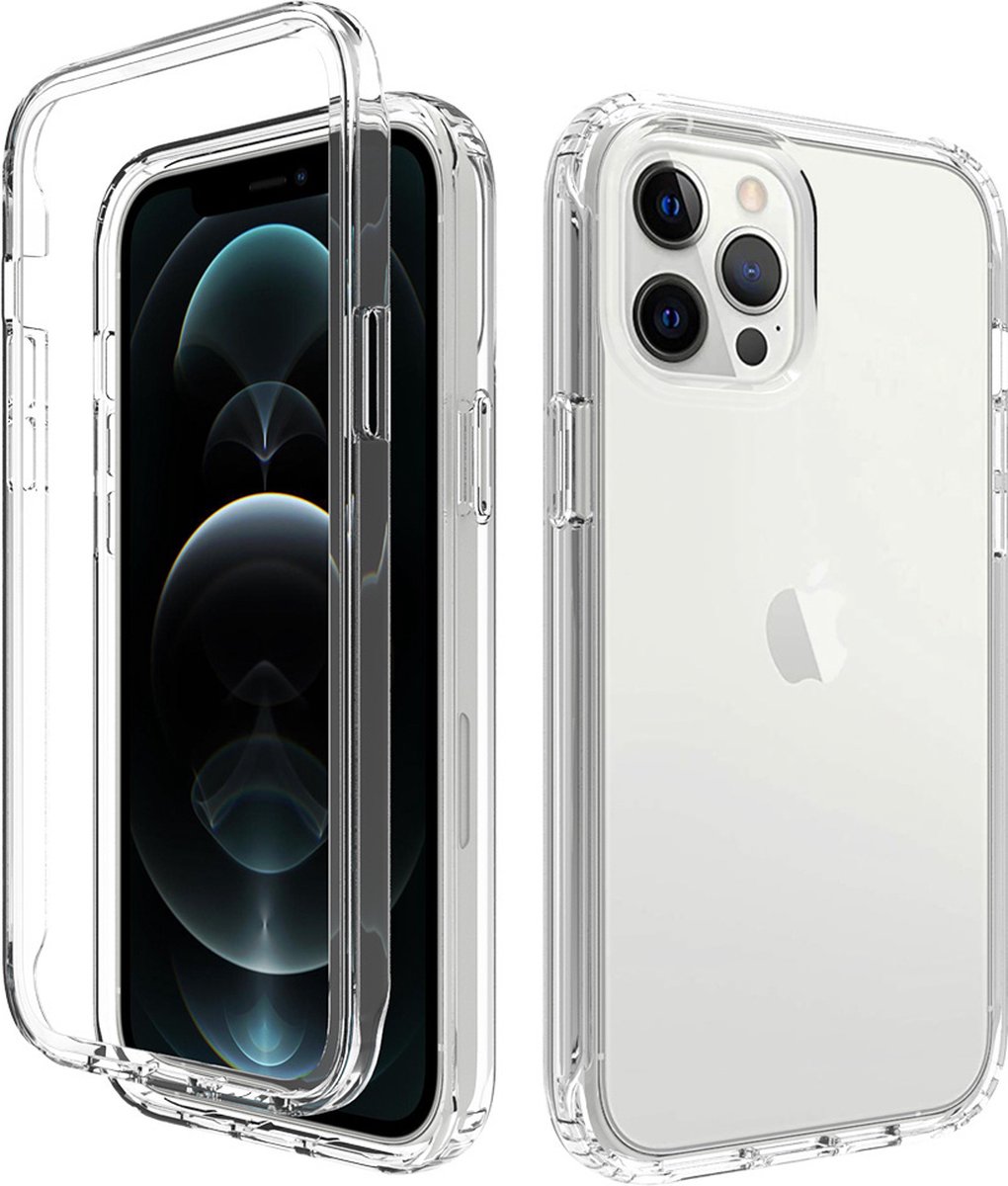 Hoesje geschikt voor iPhone 8 - Full body - 2 delig - Shockproof - Siliconen - TPU - Transparant