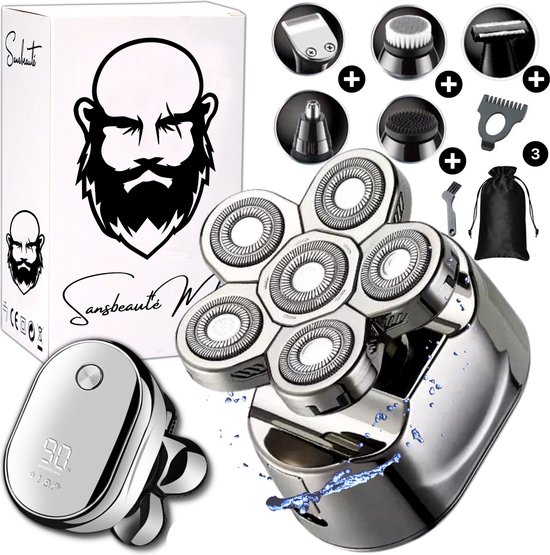 6-in-1 Scheerapparaat Mannen – Trimmer - Skull Edition - Nat & Droog -  Electric Face... | bol.com