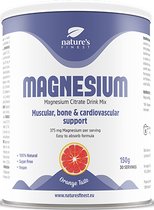 Nature's Finest Magnesium Drink Mix 150 g | Volledig Natuurlijke Eenvoudig Oplosbaar Magnesiumcitraat poeder | Geschikt voor Vegetariërs en Veganisten | Voor een goede werking van Spieren en Zenuwen