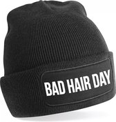 Bellatio Decorations Bad hair day muts - unisex - one size - Zwart - wintermuts