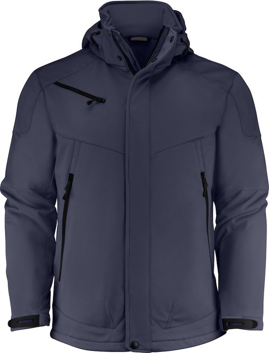 Veste Softshell Squelette Printer - S - Marine