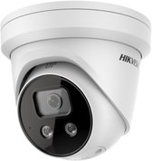 Hikvision Digital Technology DS-2CD2346G2-ISU/SL 2.8mm 4MP witte Ultra Low Light turretcamera met microfoon en speaker