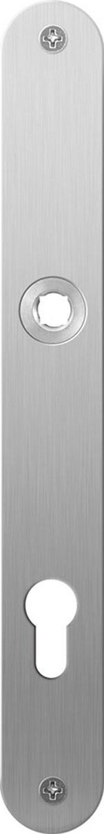 GPF1100.23L/R plaatschild 240x30x2mm PC85 links-/rechtsdraaiend RVS geborsteld