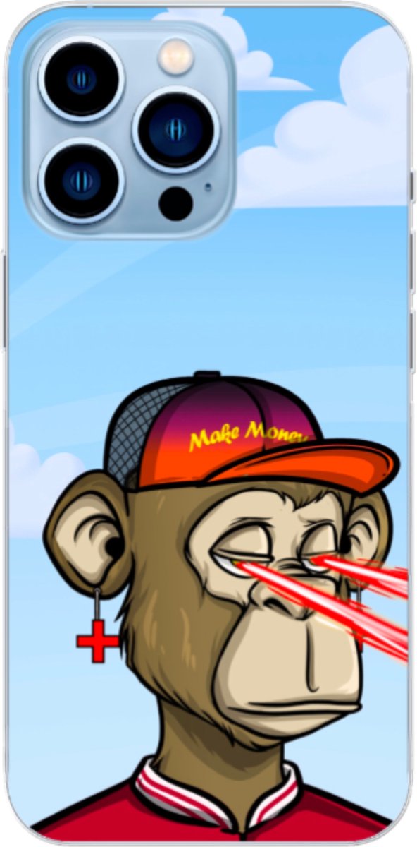 Phonegoat NFT Art iPhone 14 Pro Max Case Monkey x Laser