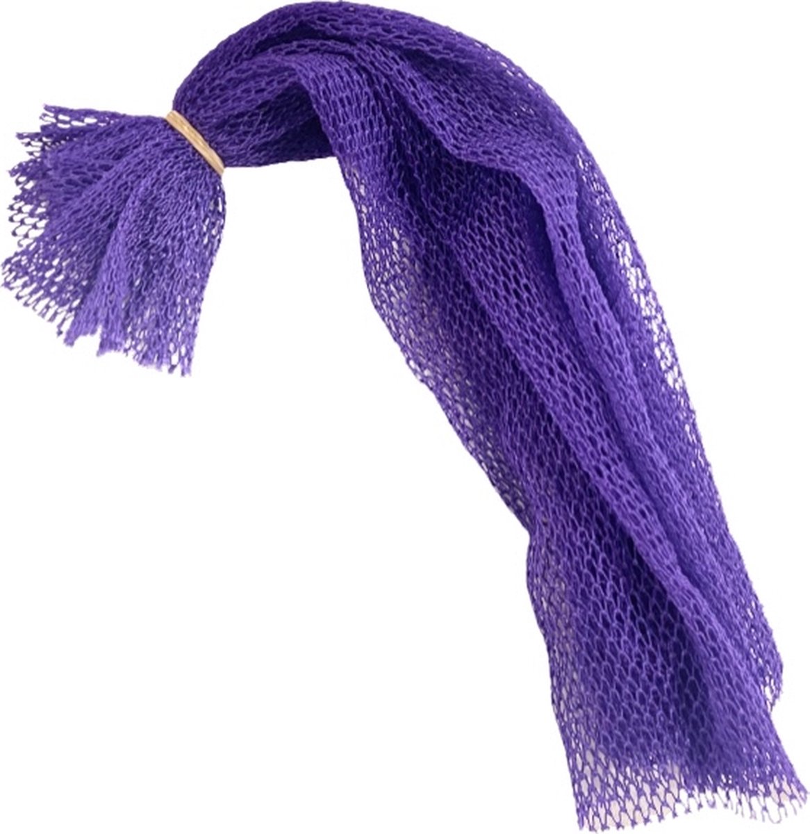 Afrikaanse netspons paars - African exfoliating net sponge purple - Ghanaian SAPO spons - traditionele Ghanese scrub spons
