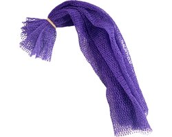 Afrikaanse netspons paars - African exfoliating net sponge purple - Ghanaian SAPO spons - traditionele Ghanese scrub spons