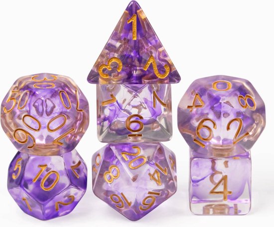 Swirl Shimmer Dice Paars