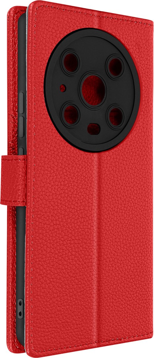 Cover Geschikt voor Honor Magic 4 Pro Flip Wallet Stand Video rode