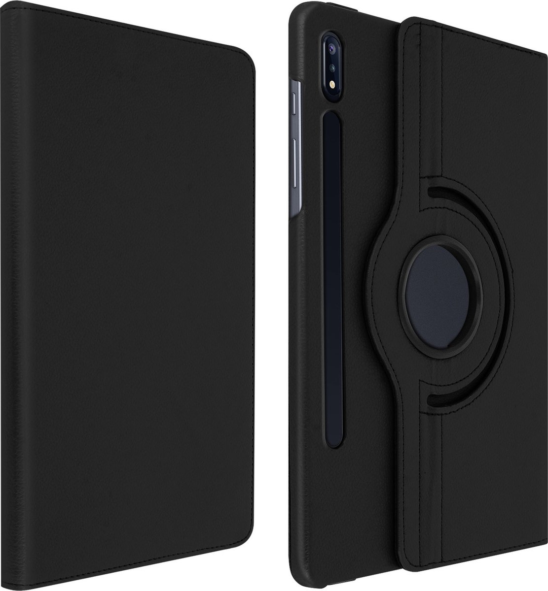 Geschikt voor Samsung Galaxy Tab S7 11.0 Flip Cover 360° Roterende Standaard Zwart
