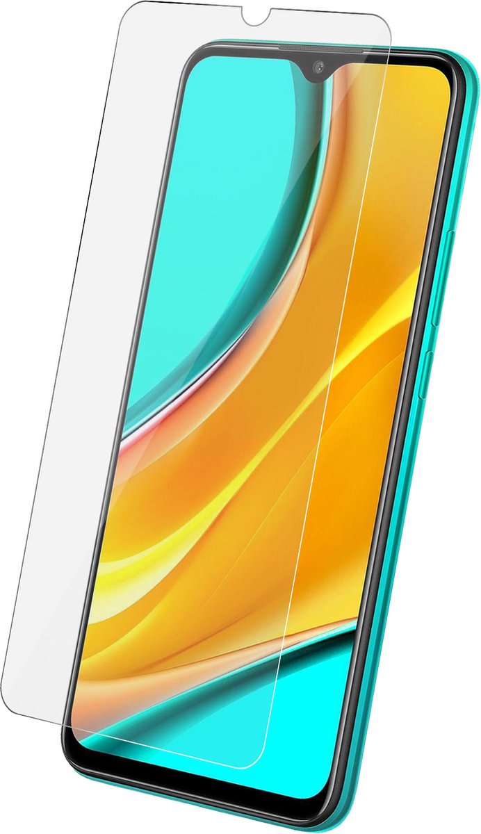Gehard Glas Geschikt voor Xiaomi Redmi 9 9H Anti-vlekken Zwart